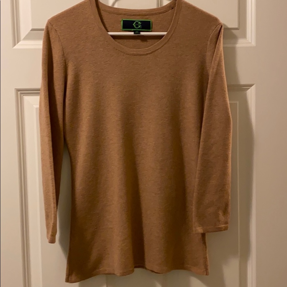 C Wonders Camel Color Sweater. Size M